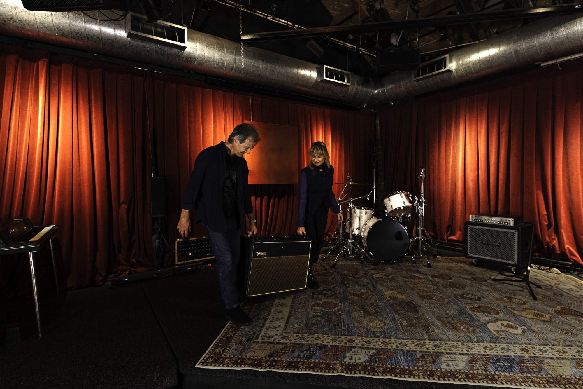 Betty Bennett and Bob Clearmountain in The Live Room at Berkeley Street Studios