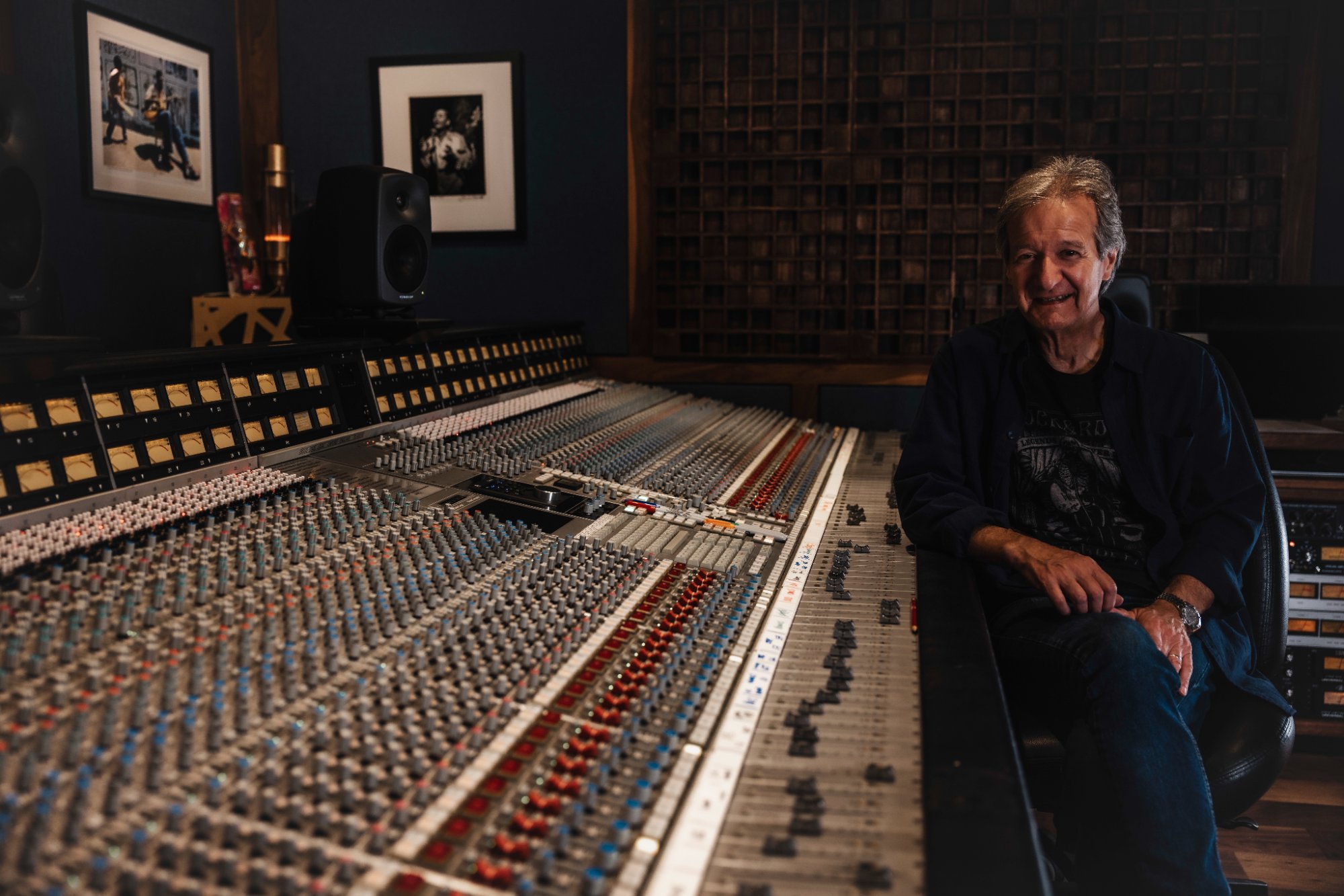 Bob Clearmountain at the Mix This! console — Studio M Berkeley Street Studios Santa Monica