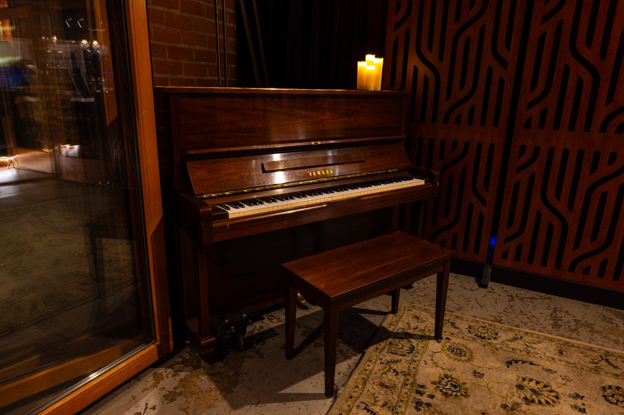 Yamaha grand piano at Berkeley Street Studios recording studio Santa Monica